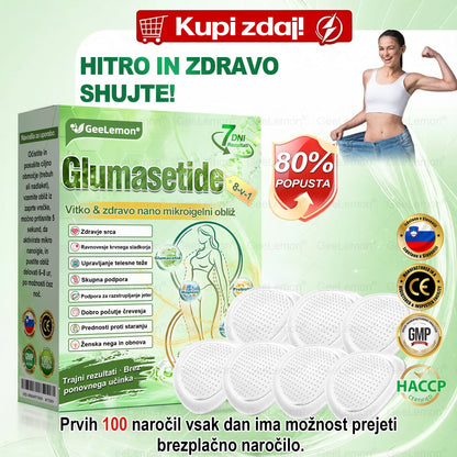 🌴Registrirano pri JAZMP in GMP certificirano👩‍⚕️🎁 𝐆𝐞𝑒𝐿𝑒𝐦𝐨𝐧® 𝐆𝐥𝐮𝐦𝐚𝐬𝐞𝐭𝐢𝐝𝐞 8 v 1 Hujševalni in zdravju namenjen nano obliž z mikroiglicami 🇸🇮 (Samo enkrat na dan, vidne spremembe že v 7 dneh) ✅