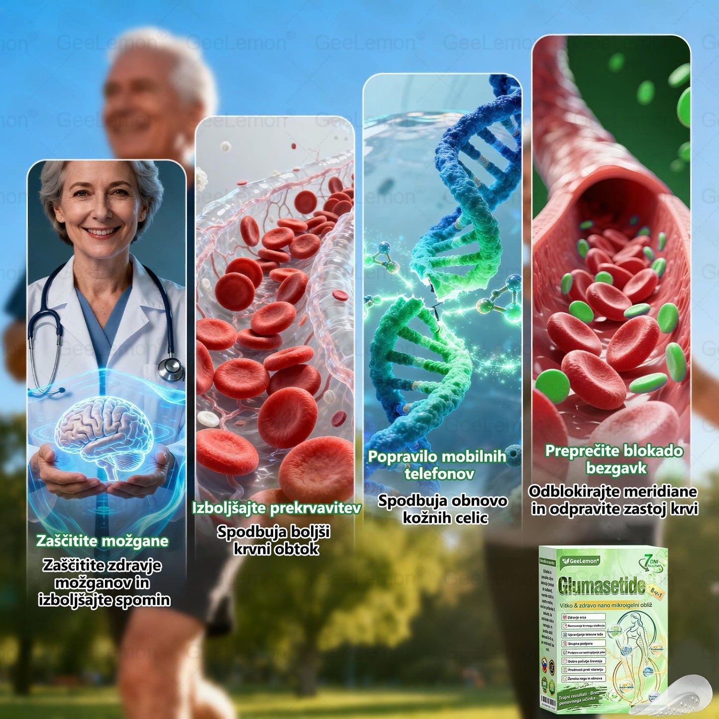 🌴Registrirano pri JAZMP in GMP certificirano👩‍⚕️🎁 𝐆𝐞𝑒𝐿𝑒𝐦𝐨𝐧® 𝐆𝐥𝐮𝐦𝐚𝐬𝐞𝐭𝐢𝐝𝐞 8 v 1 Hujševalni in zdravju namenjen nano obliž z mikroiglicami 🇸🇮 (Samo enkrat na dan, vidne spremembe že v 7 dneh) ✅